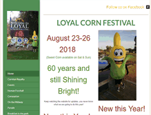 Tablet Screenshot of loyalcornfest.com